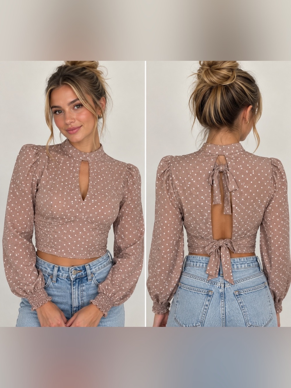A&F long sleeve blouse